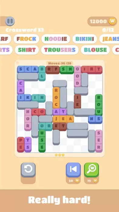 Capturas de tela do Word Blocks Puzzle