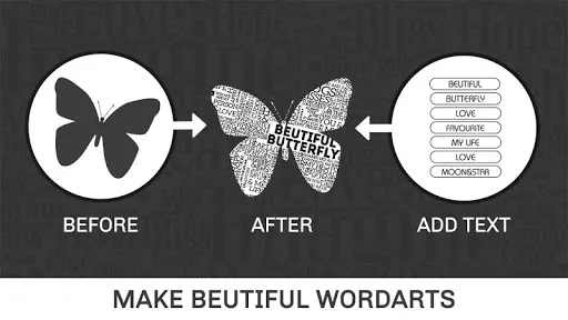 Ảnh chụp màn hình của Word Art Creator - Word Cloud