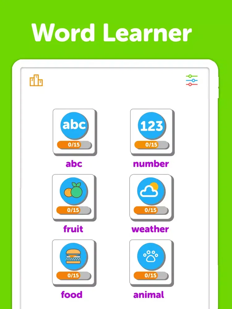 Word FlashCard:Learning Tool iPad 應用截圖