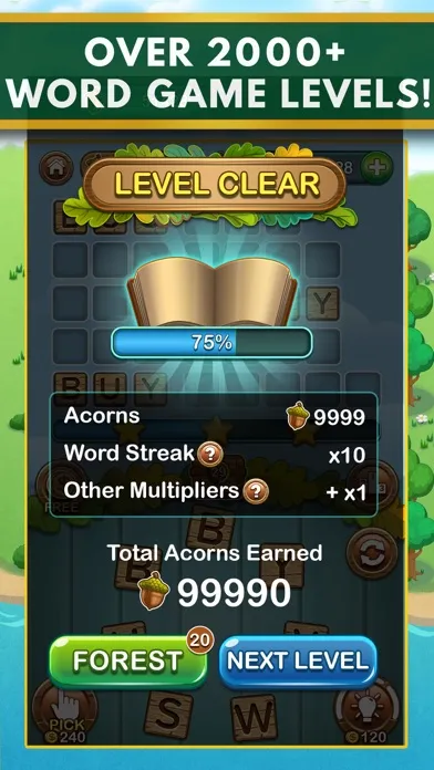 Ảnh chụp màn hình của Word Forest: Word Games Puzzle