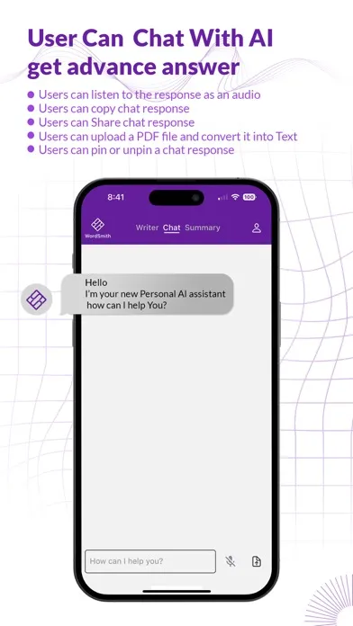 Zrzuty ekranu WordSmith-Ai Assistant