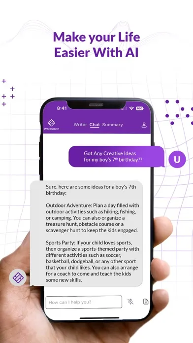 Zrzuty ekranu WordSmith-Ai Assistant