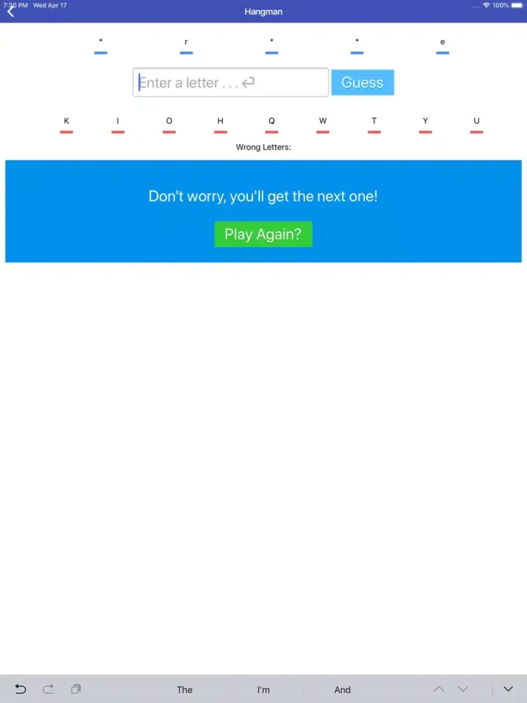 WordPop iPad  스크린샷