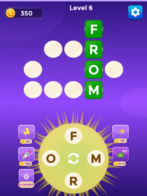 Word Cross letters-puzzle iPad 应用截图