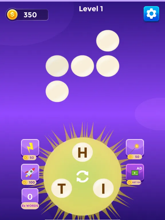 Word Cross letters-puzzle iPad 应用截图