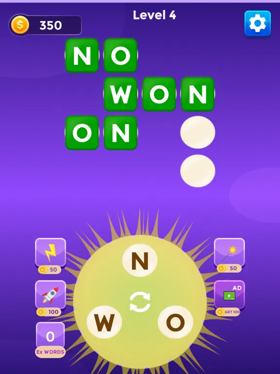 Word Cross letters-puzzle iPad 应用截图