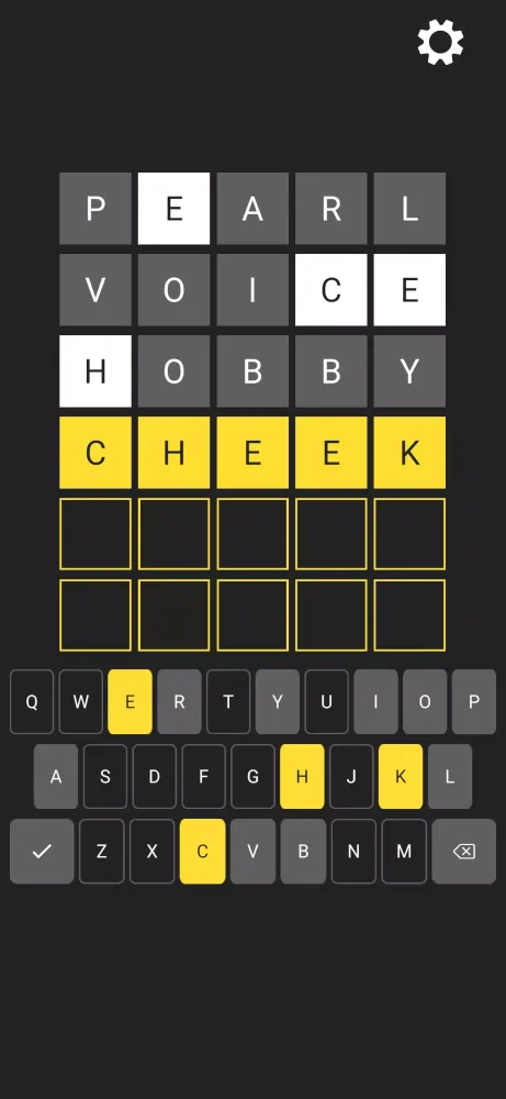 Ảnh chụp màn hình của Wordley Challenge: Word Daily