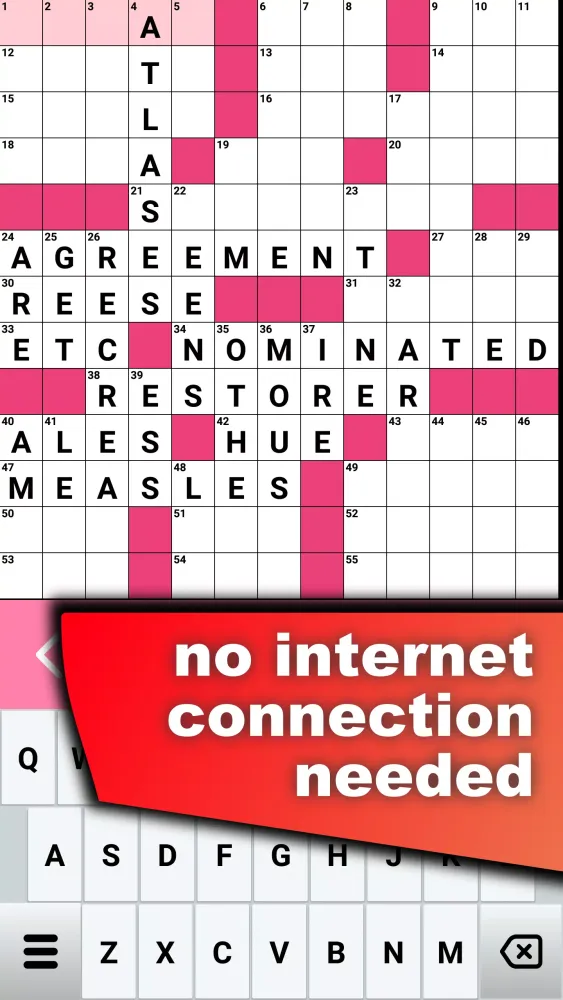 Capturas de tela do Crossword Puzzle