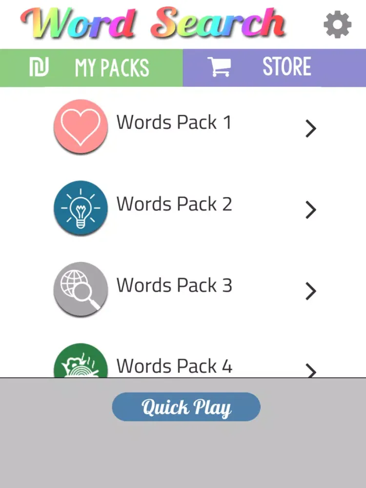 ภาพหน้าจอของ Word Search Colorful Puzzle iPad 