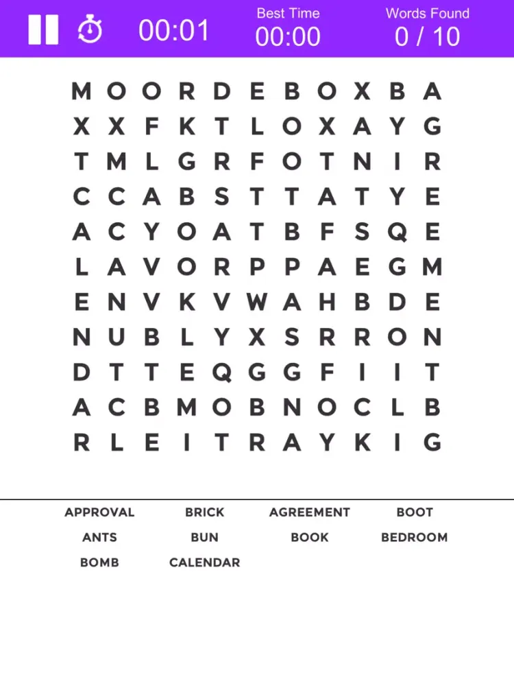 ภาพหน้าจอของ Word Search Colorful Puzzle iPad 