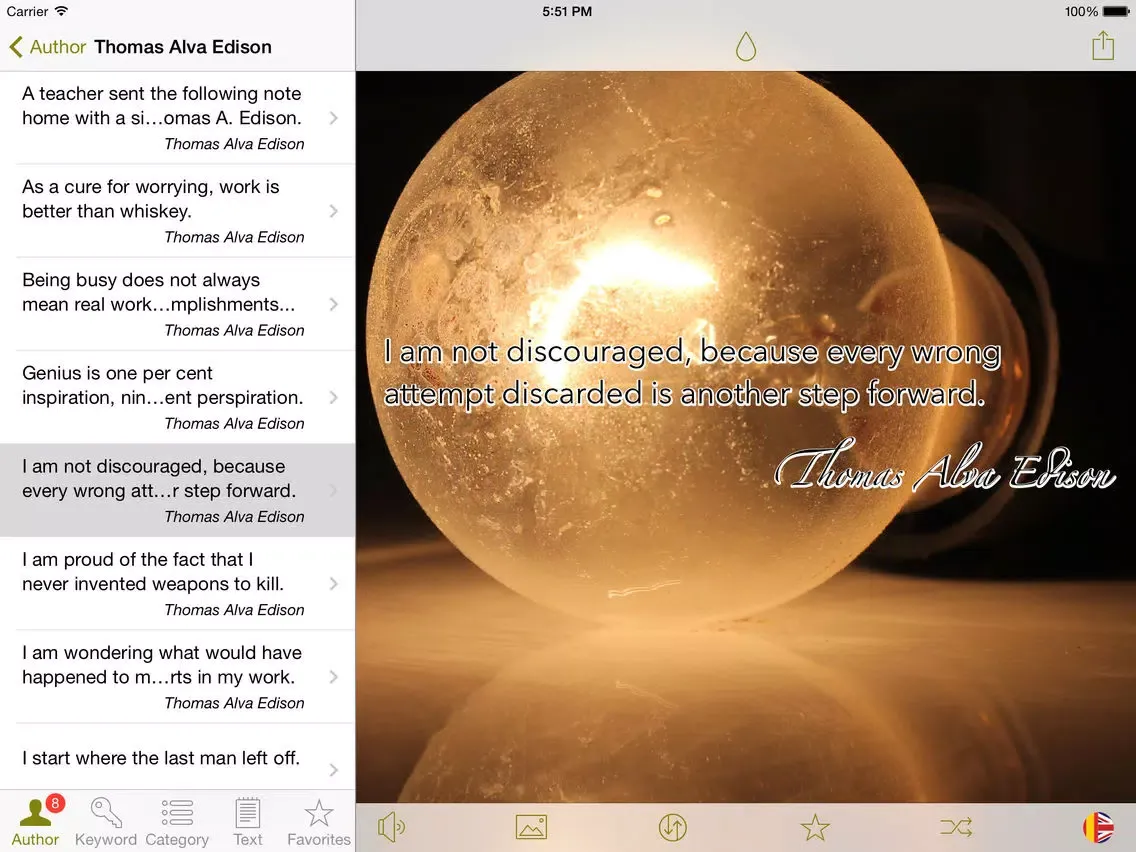Capturas de pantalla de English Spanish Quotes iPad 