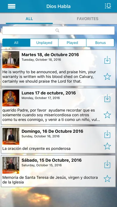 Tangkapan layar Dios Habla