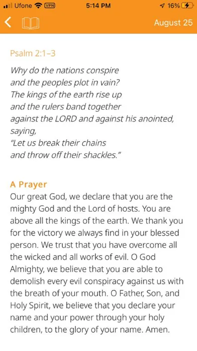 Capturas de tela do Words of Light - Devotional