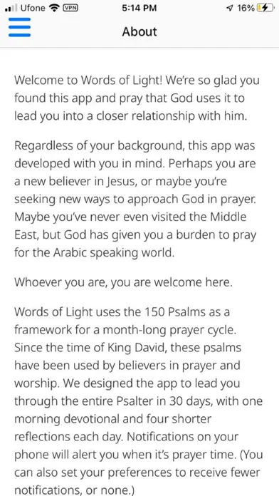Capturas de tela do Words of Light - Devotional
