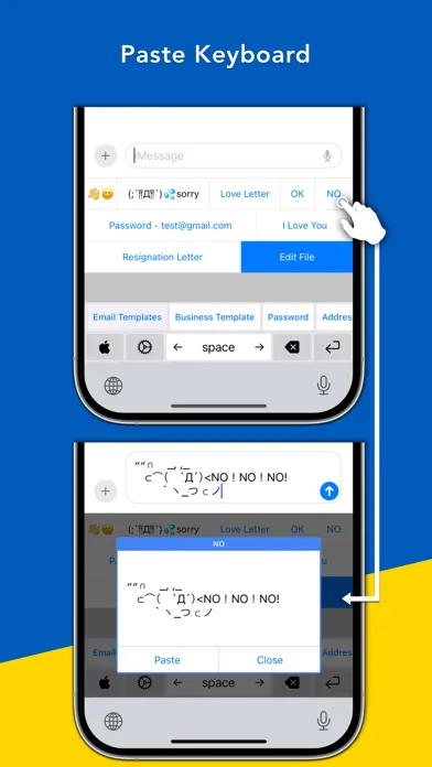 Tangkapan skrin Cat Paste Keyboard