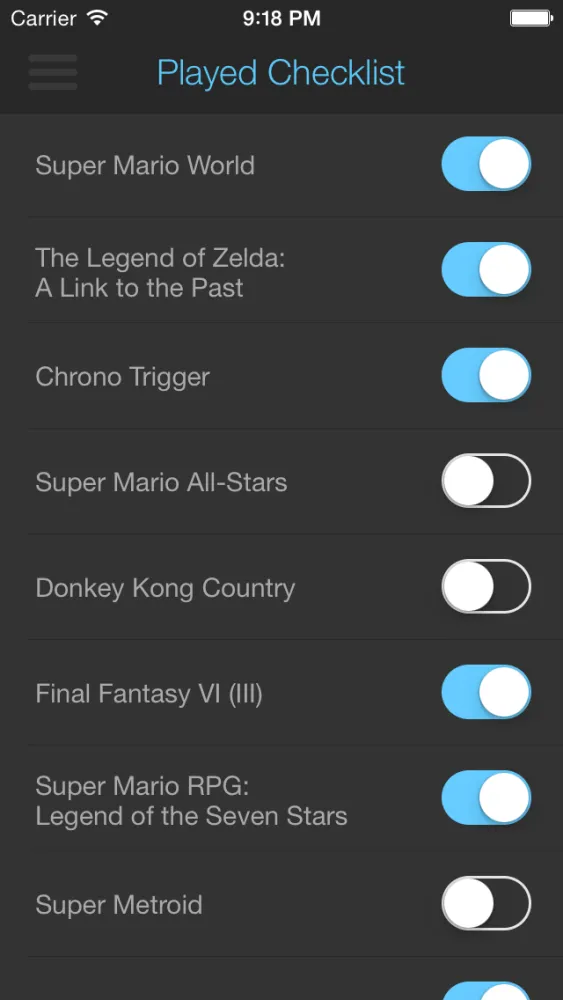 Best Games for SNES স্ক্রিনশট