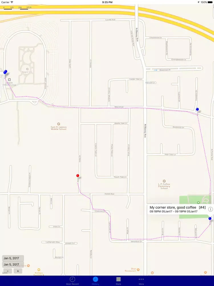 Скриншоты iLocation Diary iPad 