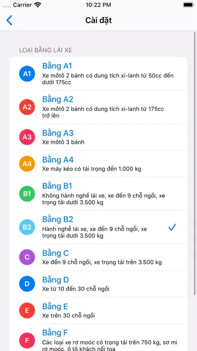 Tangkapan layar 600 - Câu Hỏi Giấy Phép Lái Xe