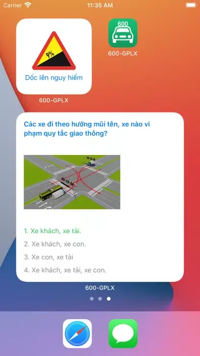 Tangkapan layar 600 - Câu Hỏi Giấy Phép Lái Xe