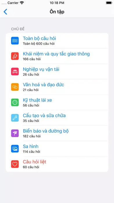 Tangkapan layar 600 - Câu Hỏi Giấy Phép Lái Xe