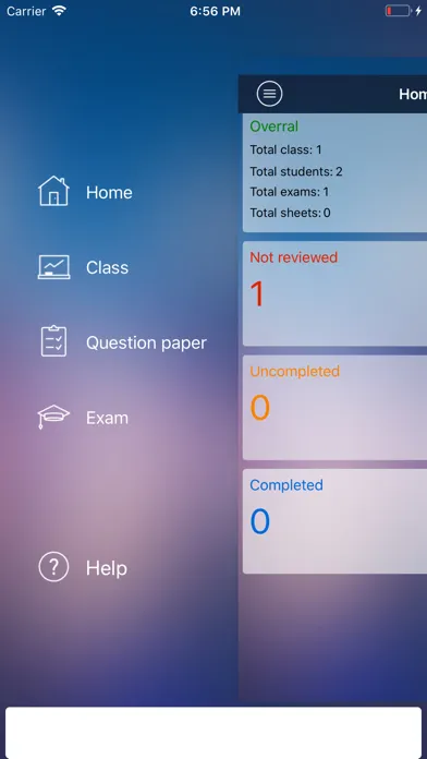 Capturas de tela do Exam Reader