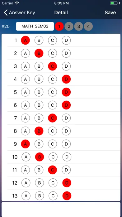 Capturas de tela do Exam Reader