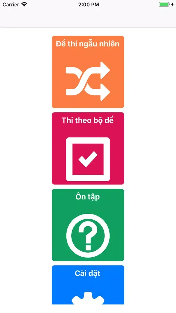 Capturas de tela do Ôn thi chứng chỉ BHNT