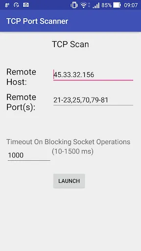 TCP Port Scanner应用截图
