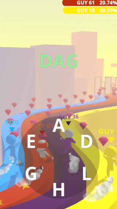 Tangkapan skrin Word Run 3D!