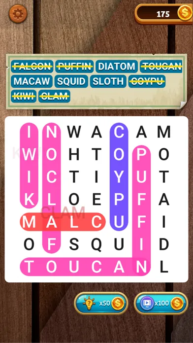 Captures d'écran de Wordscapes- Word Search