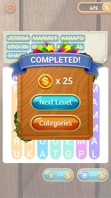Captures d'écran de Wordscapes- Word Search
