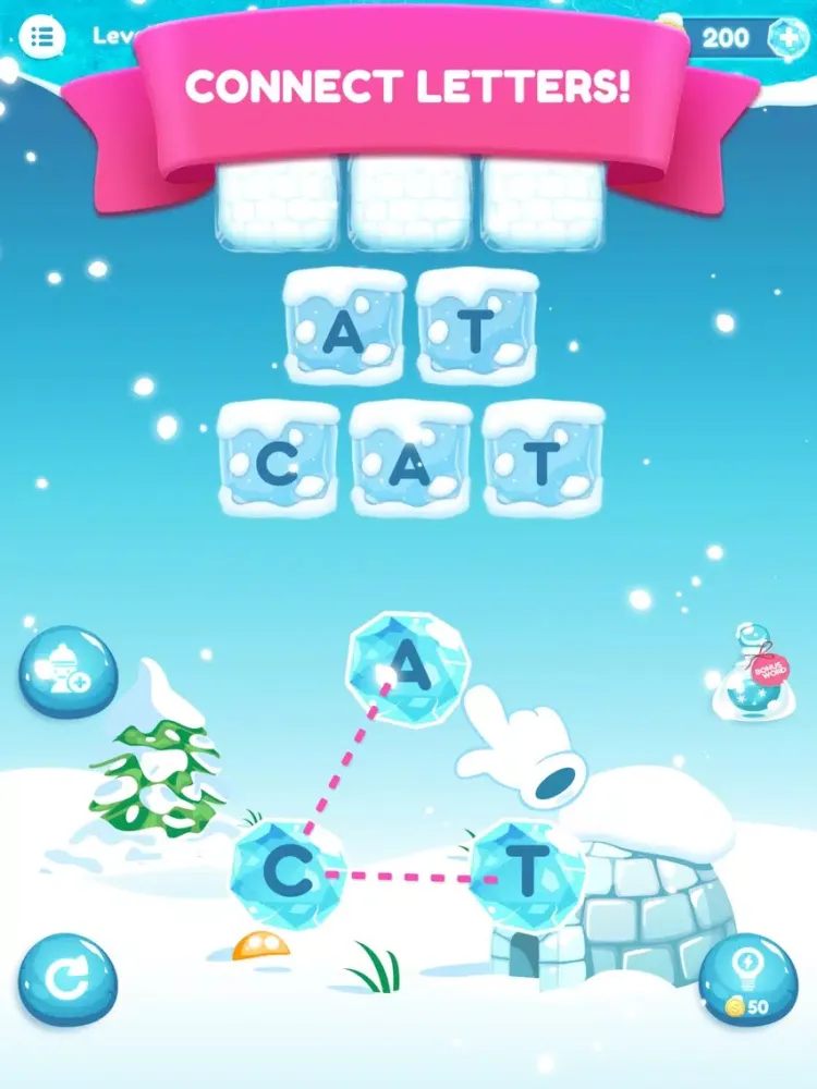 Zrzuty ekranu Word Frozen: Word Link Game iPad 