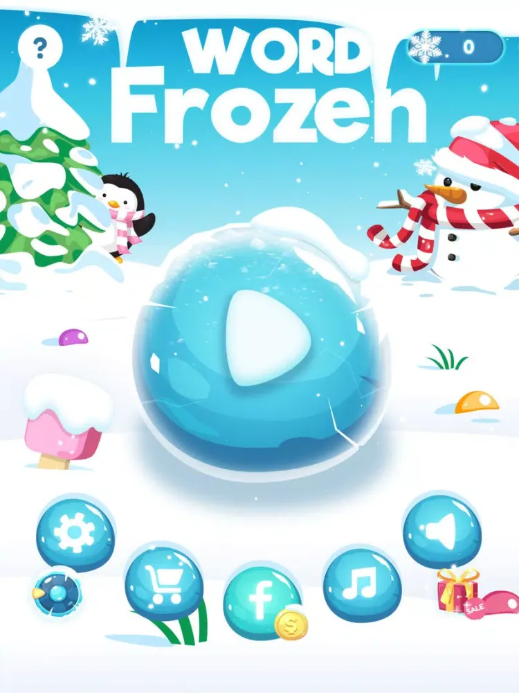 Zrzuty ekranu Word Frozen: Word Link Game iPad 