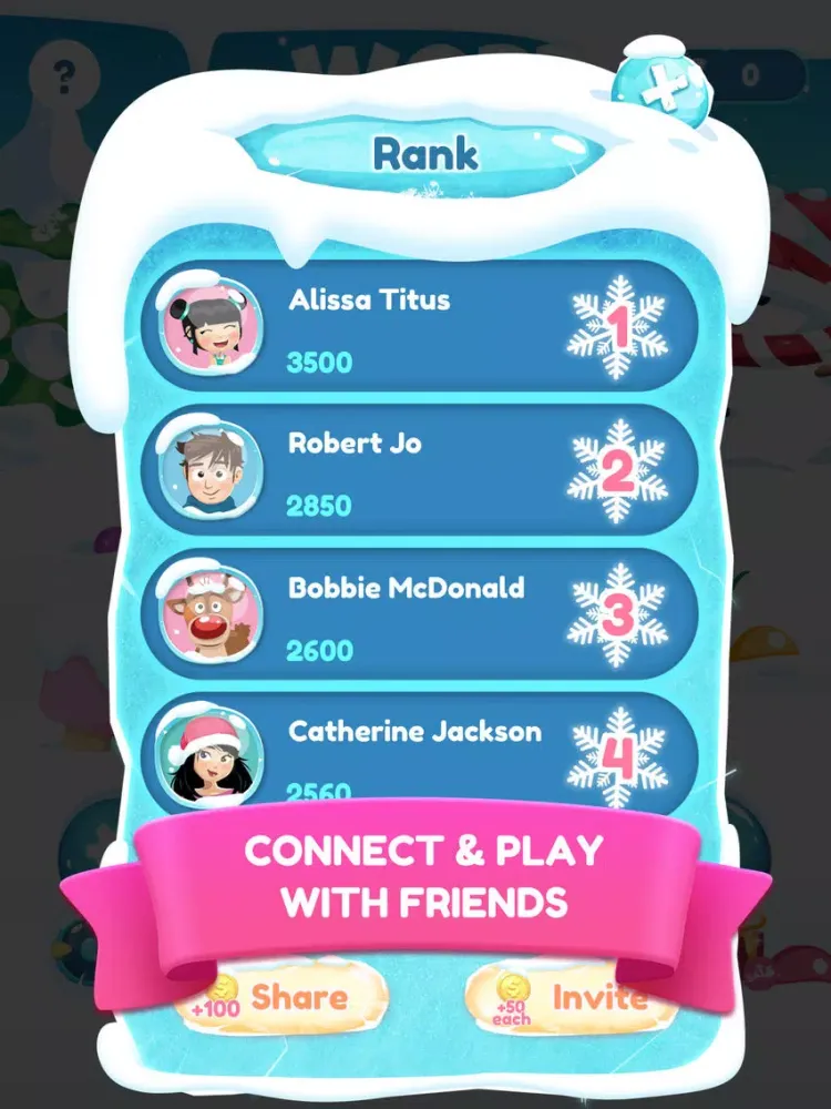 Zrzuty ekranu Word Frozen: Word Link Game iPad 