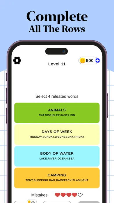 Connections Word Game Screenshots