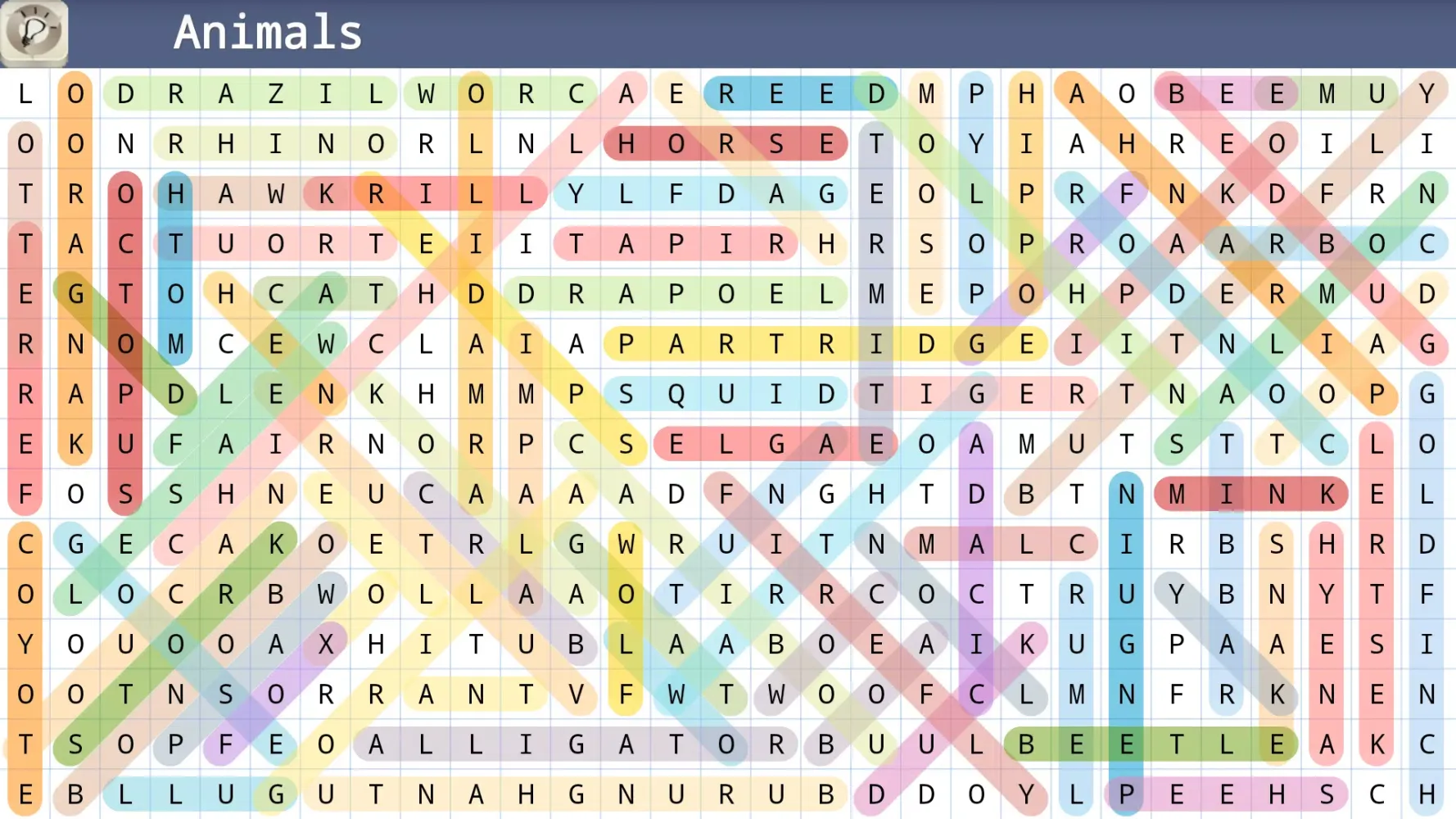ภาพหน้าจอของ Word Search Puzzle