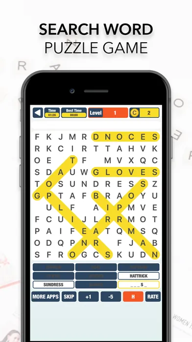 Captures d'écran de Word Search Fun Puzzle