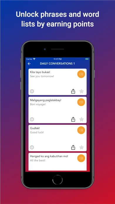 Capturas de pantalla de Tobo: Learn Filipino Words