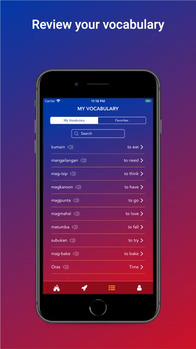 Capturas de pantalla de Tobo: Learn Filipino Words