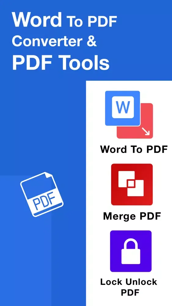 Word To PDF : PDF Converter Screenshots