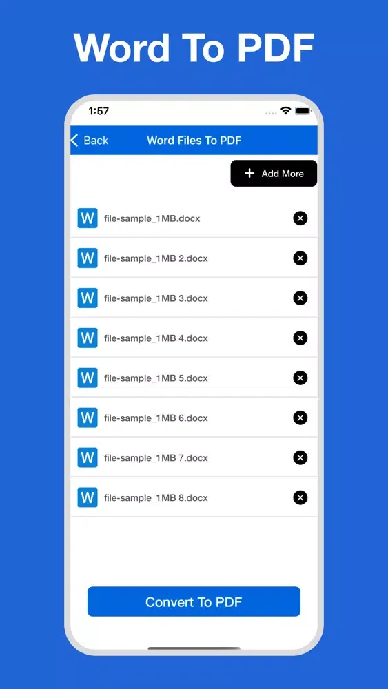 Word To PDF : PDF Converter Screenshots