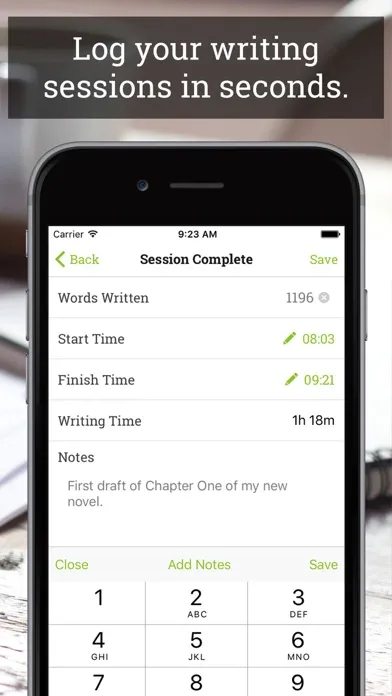 Ảnh chụp màn hình của Wordly - Effortless Word And Time Tracking For Writers