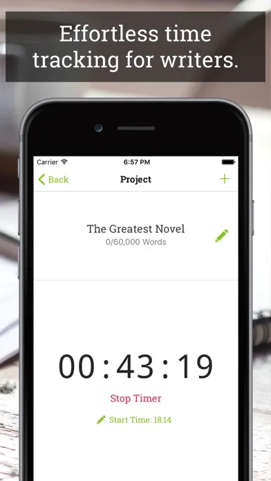 Ảnh chụp màn hình của Wordly - Effortless Word And Time Tracking For Writers