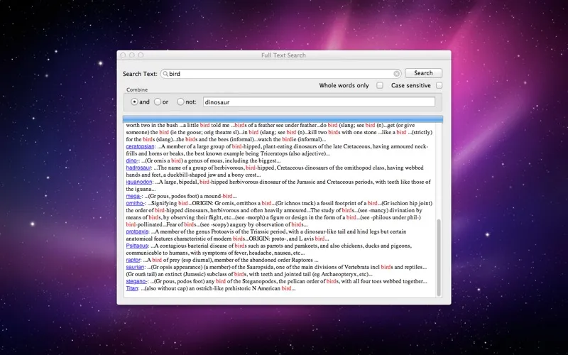 Chambers Dictionary Screenshots