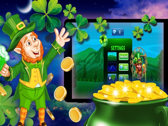 Tangkapan layar Lucky Leprecon Coin iPad 