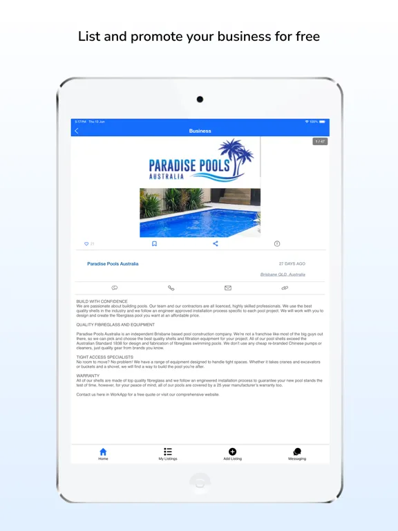 تصاویر WorkApp - Works For You iPad 