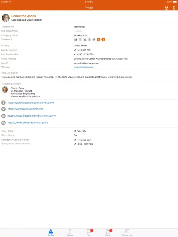 NSDL e-Gov Office Chat iPad  スクリーンショット