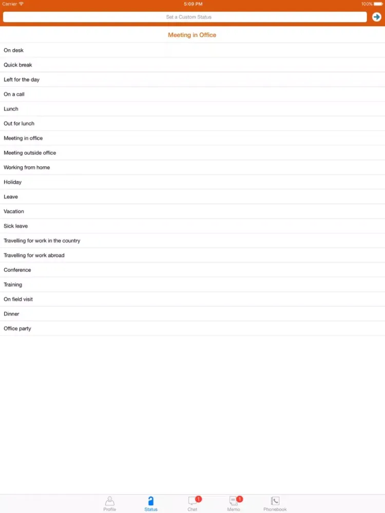 NSDL e-Gov Office Chat iPad  スクリーンショット
