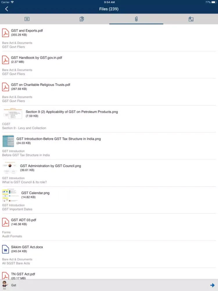 GSTHandbook iPad  스크린샷