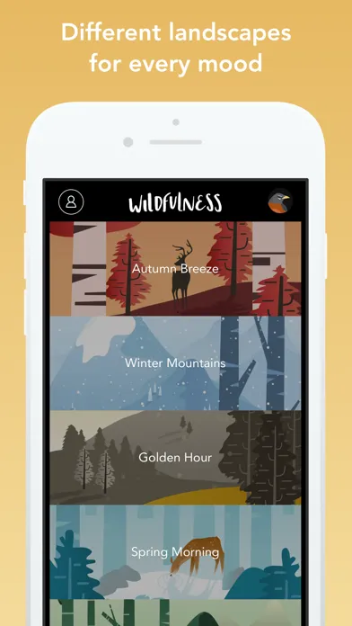 Capturas de tela do Wildfulness: Meditate & Relax